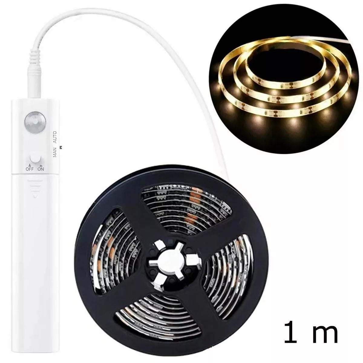 Banda LED cu senzor de mișcare, 1M