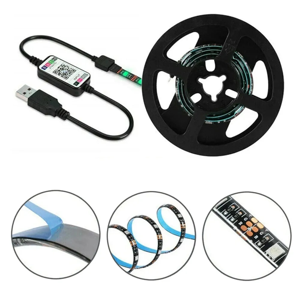 Banda LED RGB USB, 5 metri