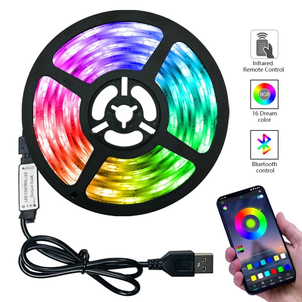 Banda LED RGB USB, 5 metri