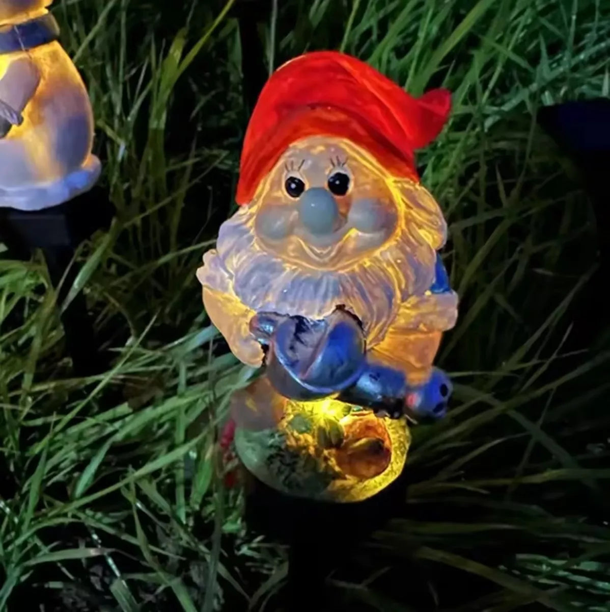 Lampă de grădină LED în formă de pitic