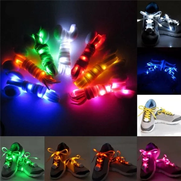 Șireturi pentru pantofi cu LED-uri - Roșu