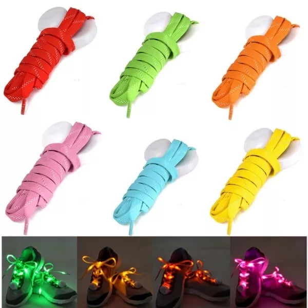 Șireturi pentru pantofi cu LED-uri - Roșu