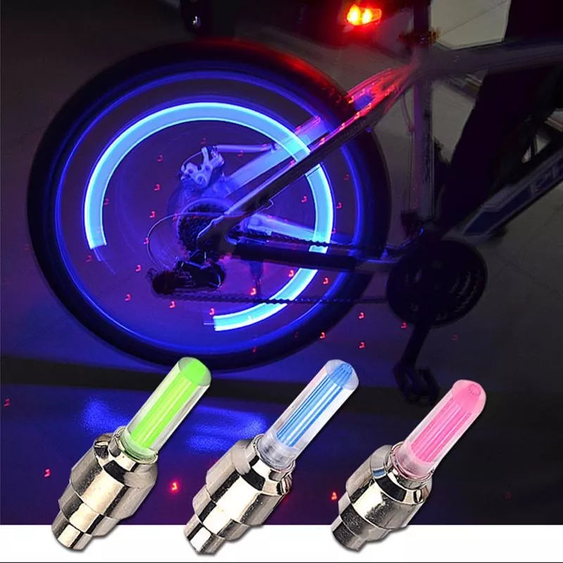 Capete de ventil LED, 2 buc. - Albastru