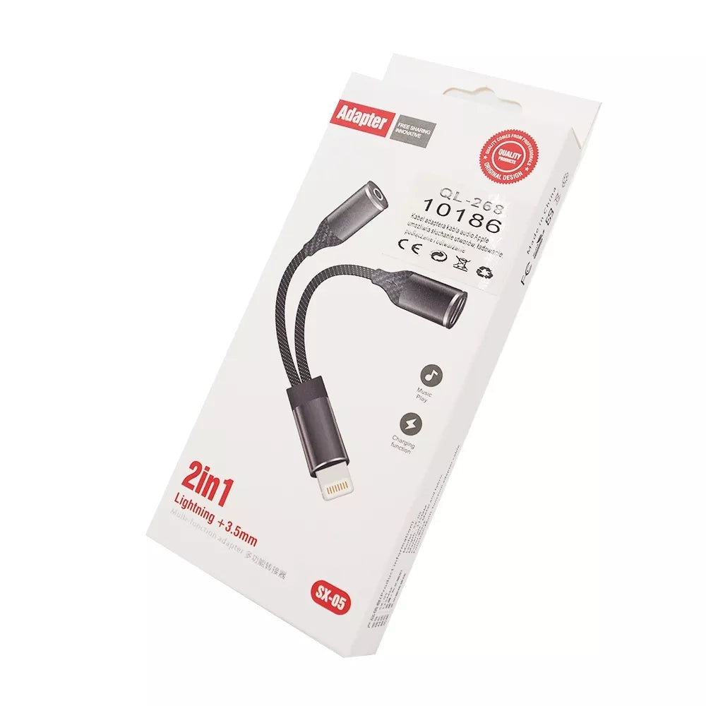 Hub Lightning AUX+Lightning