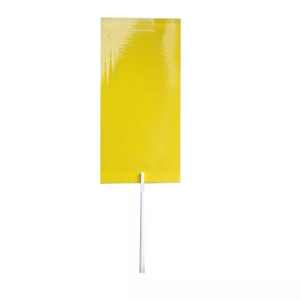 Magnet start galben (7x14cm) capcane pentru musculițe albe, ploșnițe, afide, 12 buc