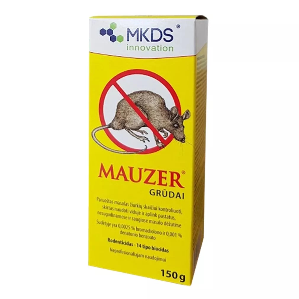 Mauzer cereale pentru combaterea șoarecilor și șobolanilor, 150 g
