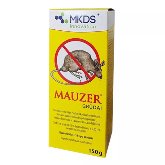 Mauzer cereale pentru combaterea șoarecilor și șobolanilor, 150 g