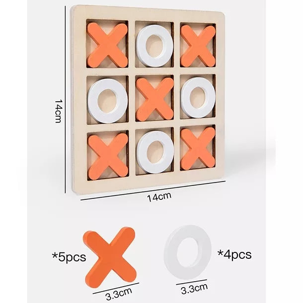 Joc din lemn „X și 0”