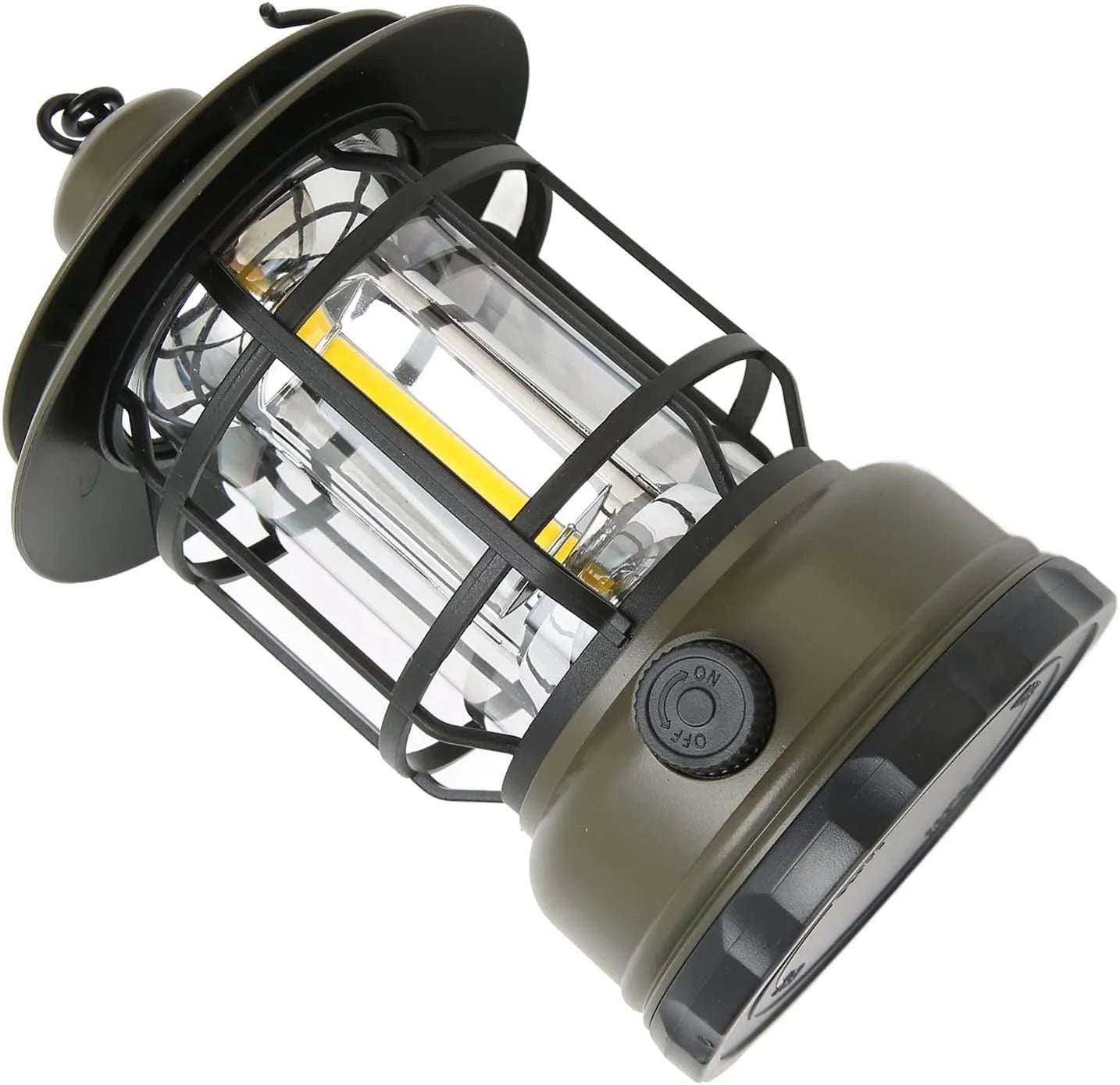 Lampă LED portabilă pentru camping cu cârlig de agățare (reîncărcabilă prin USB)
