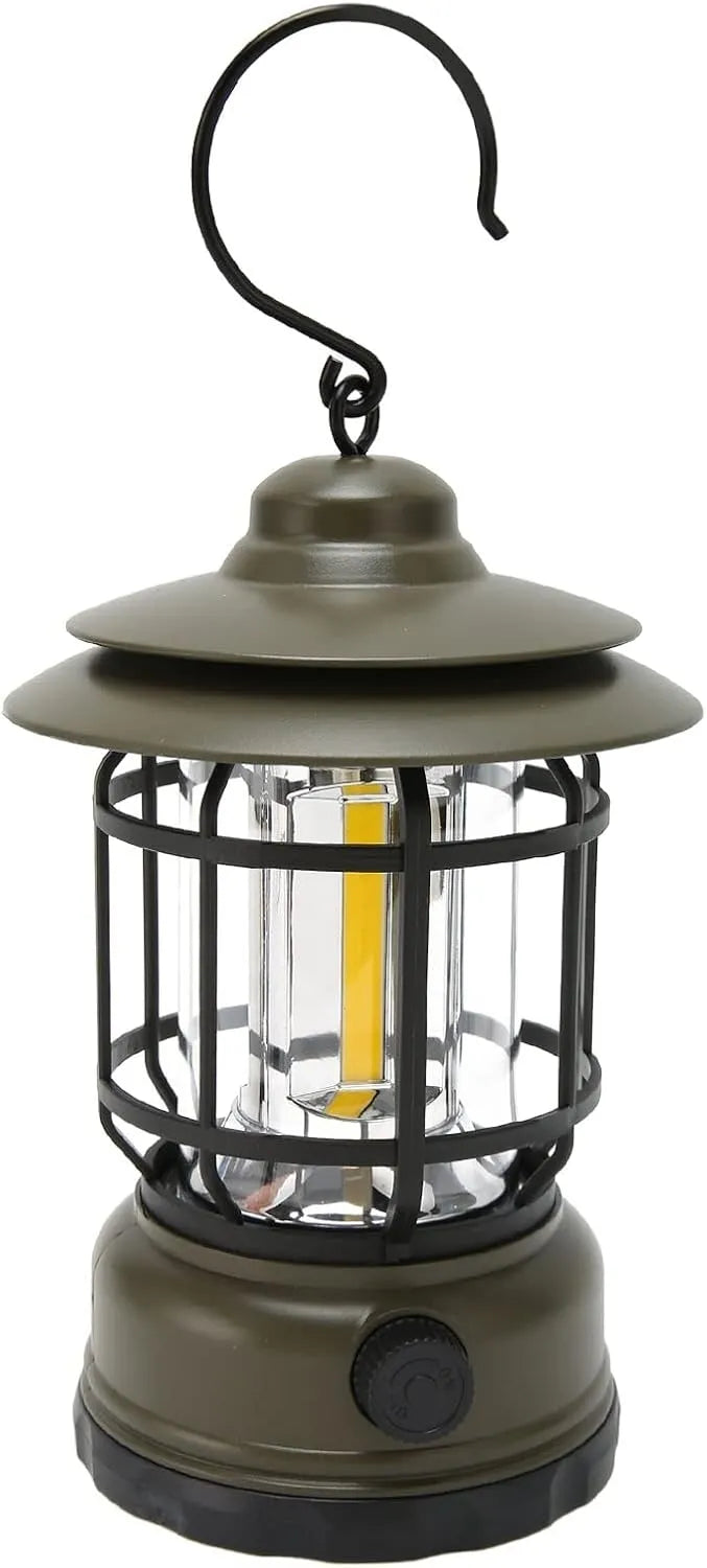 Lampă LED portabilă pentru camping cu cârlig de agățare (reîncărcabilă prin USB)
