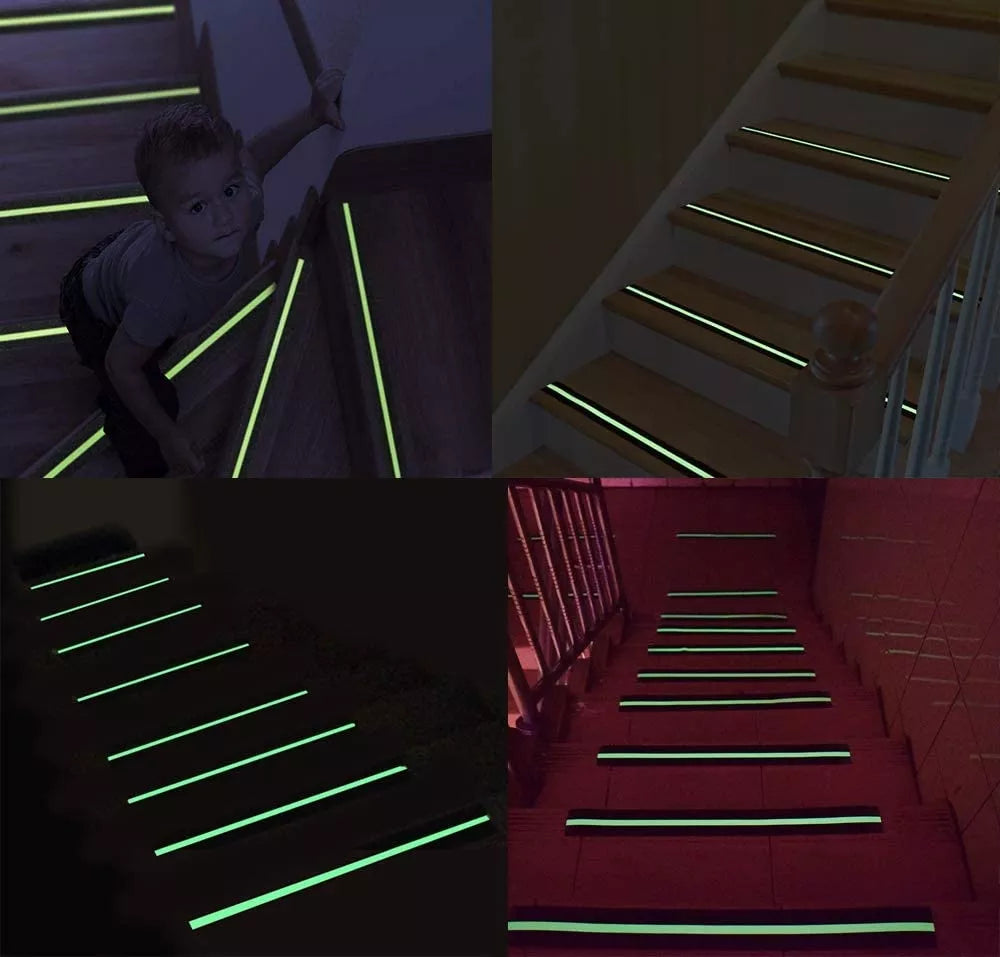 Bandă antiderapantă pentru trepte cu bandă fluorescentă