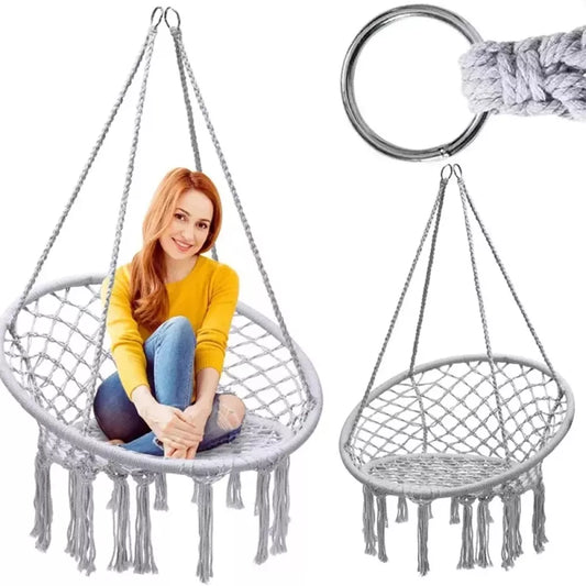 Hamac suspendat cu spătar (Gri)