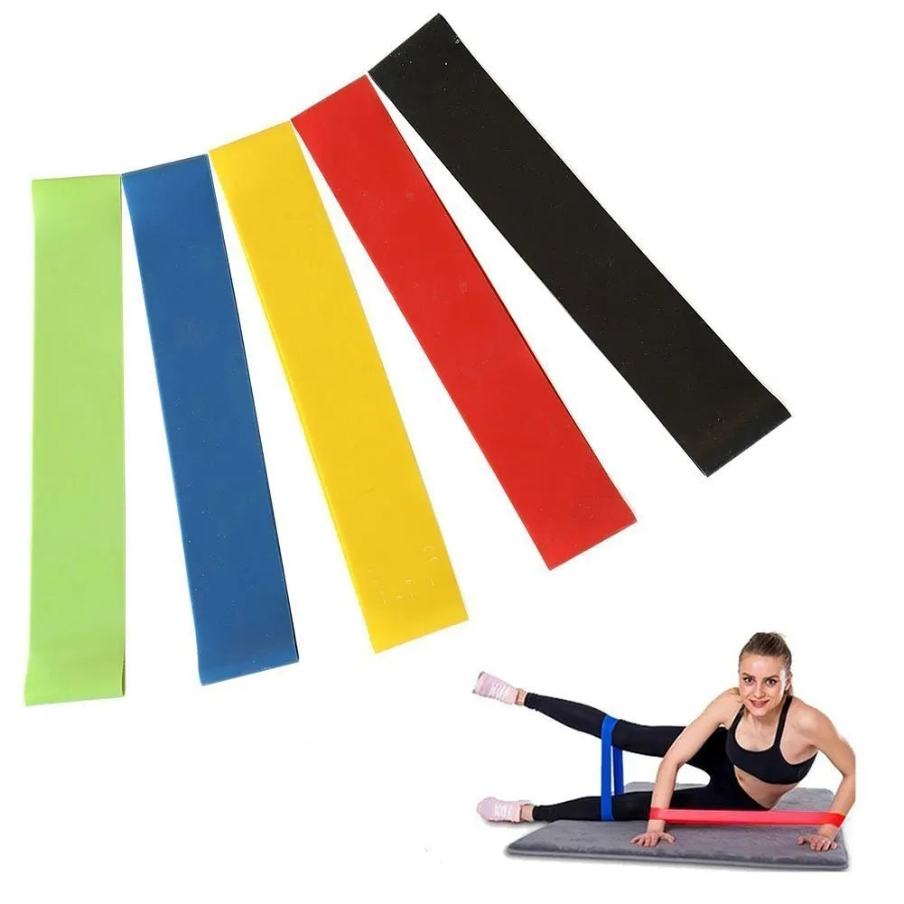 Benzi de rezistență pentru exerciții, set de 5 buc.
