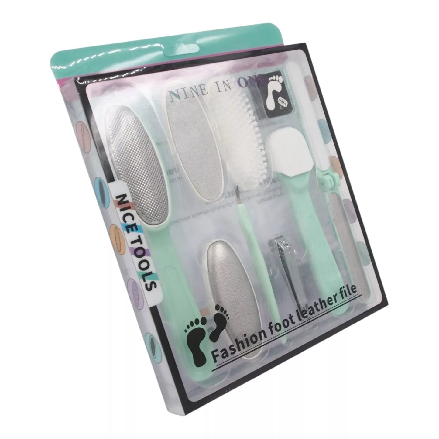 Pėdų priežiūros rinkinys 9in1