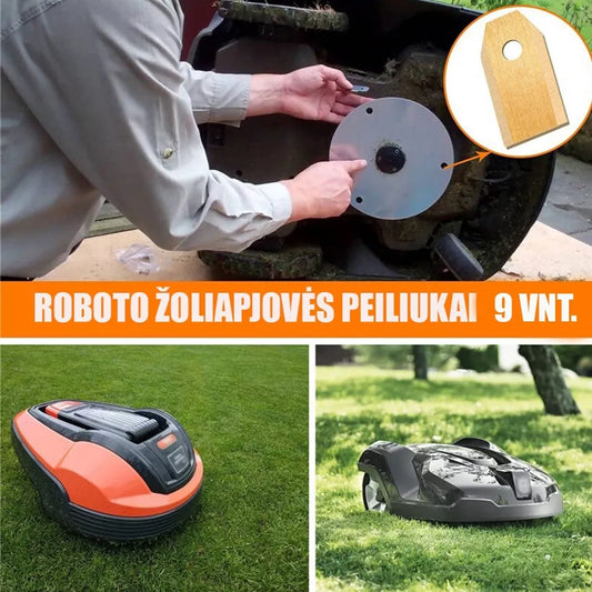 Set de lame pentru roboți de tuns gazon, 9 buc.