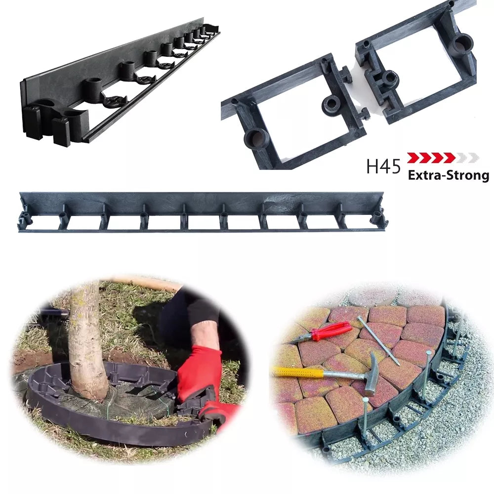 Bordură din plastic 45 x 24 buc.