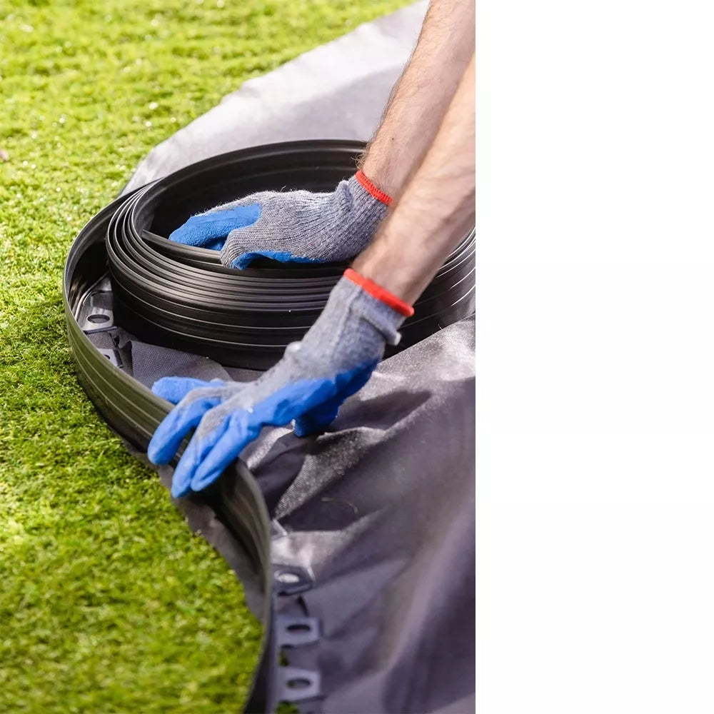 Margine din plastic pentru gazon - bordură 10m +20 cuie