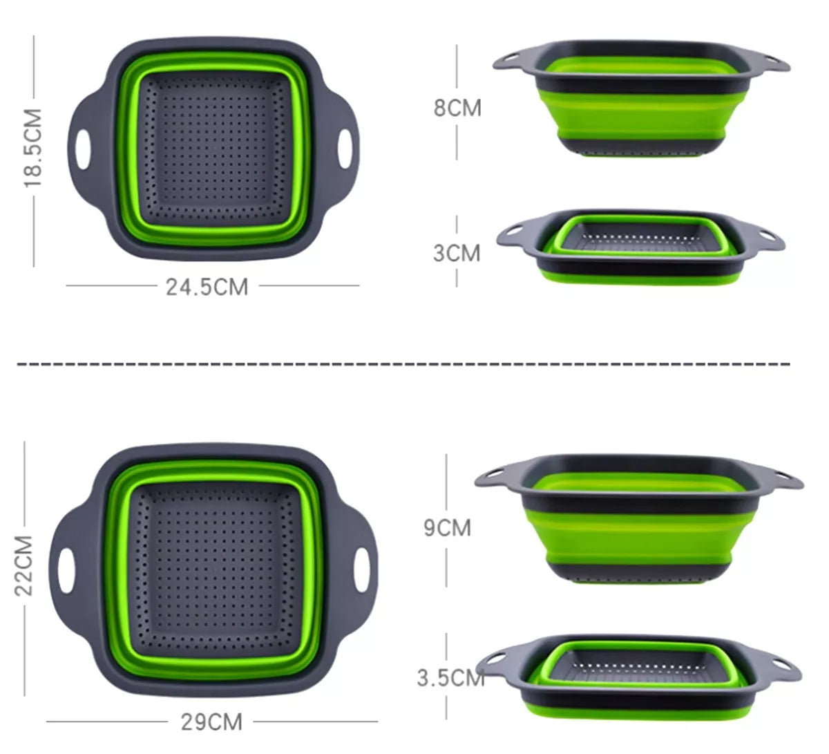Set de recipiente din plastic, 2 buc.