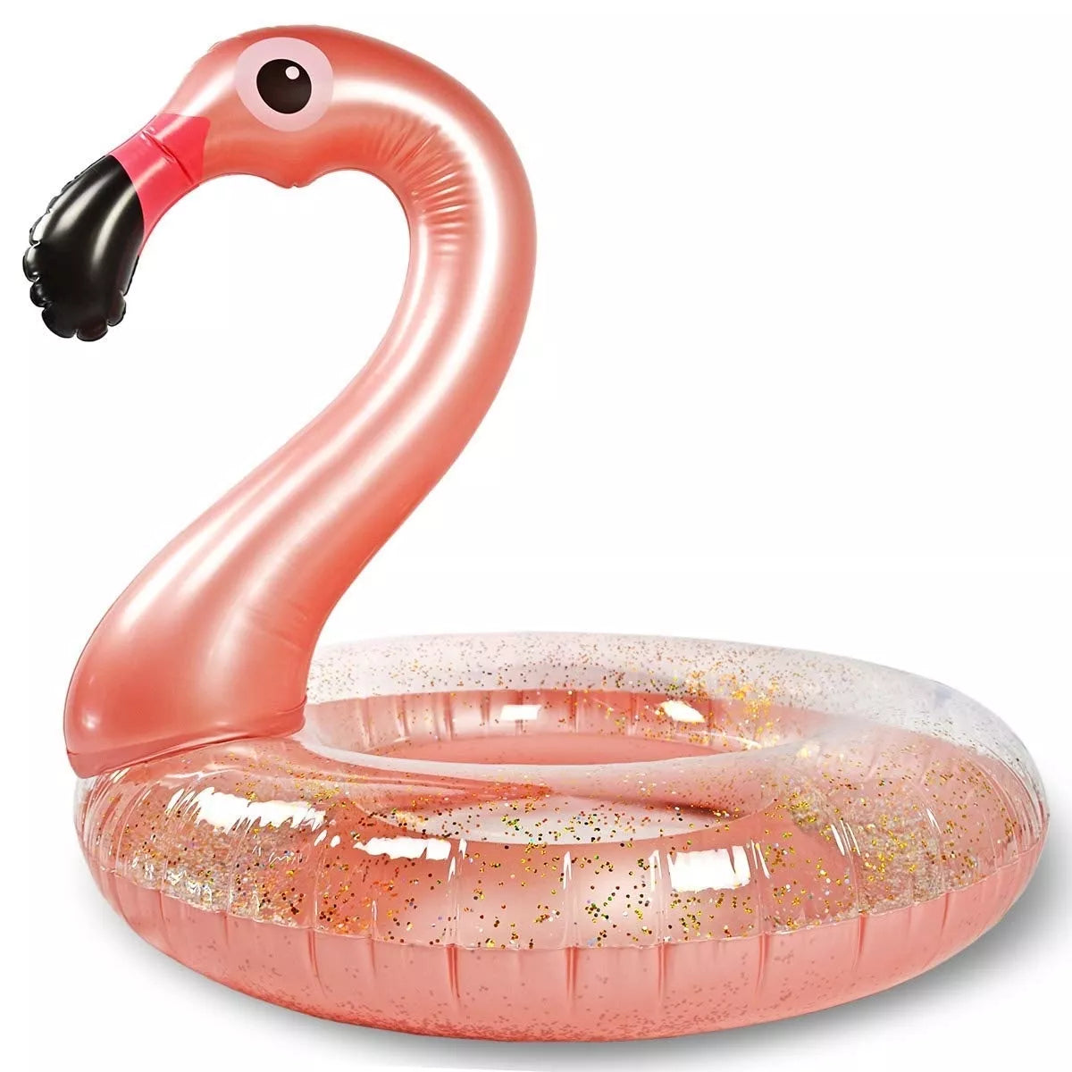 Colac de înot cu sclipici „Flamingo”
