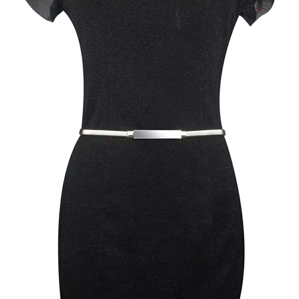 Curea elegantă cu cataramă (culoare argintie)