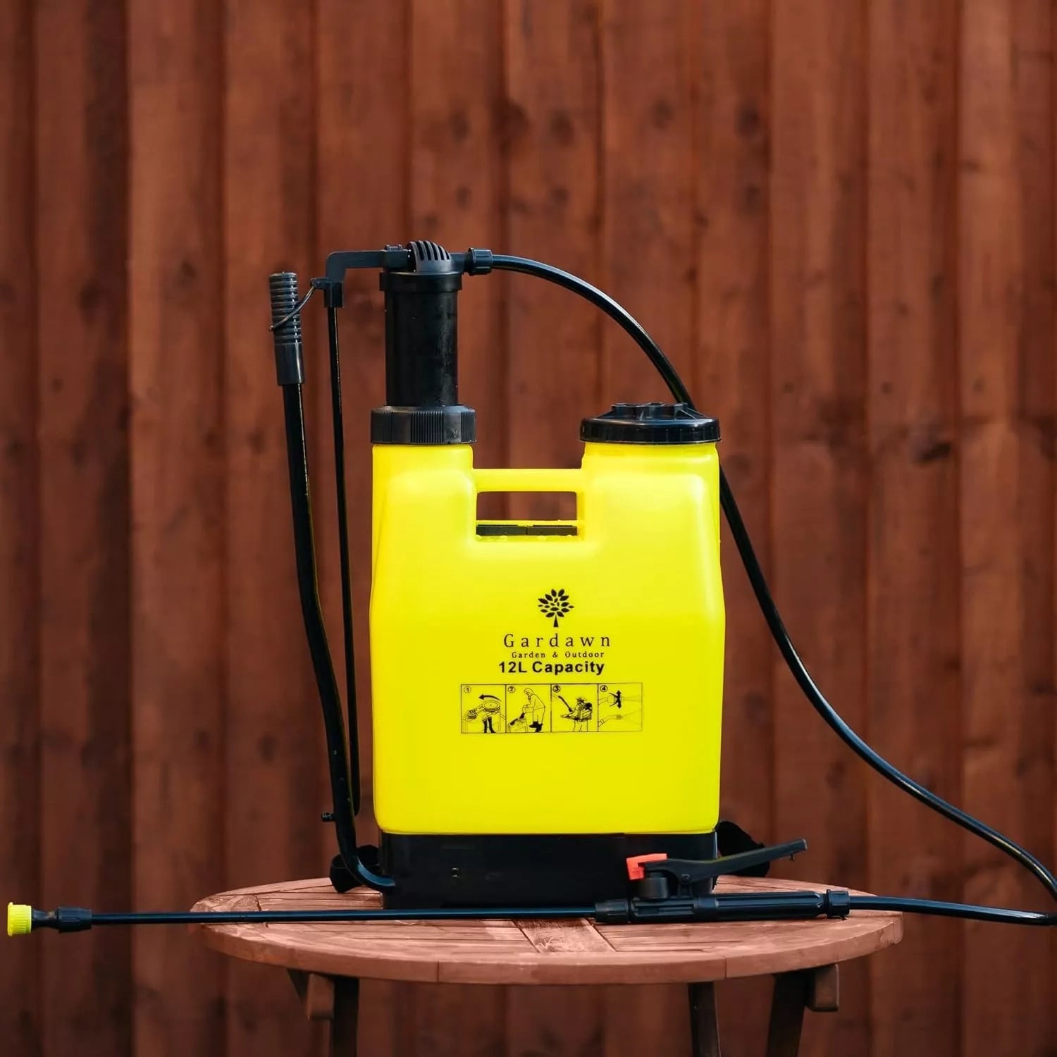 Pulverizator manual de grădină pentru spate, 12 l