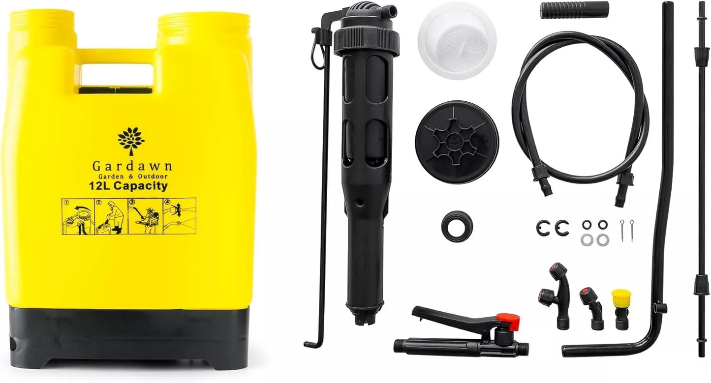 Pulverizator manual de grădină pentru spate, 12 l
