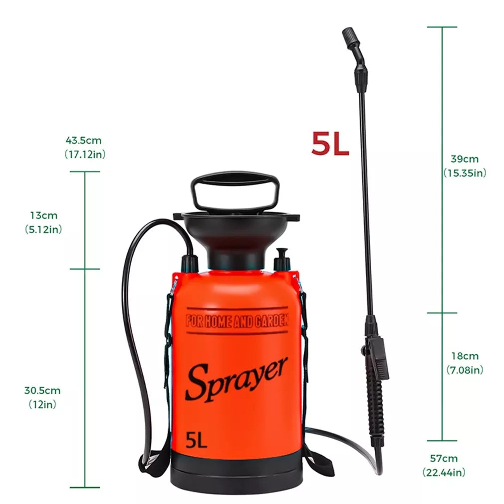 Pulverizator manual de grădină cu presiune, 5 l