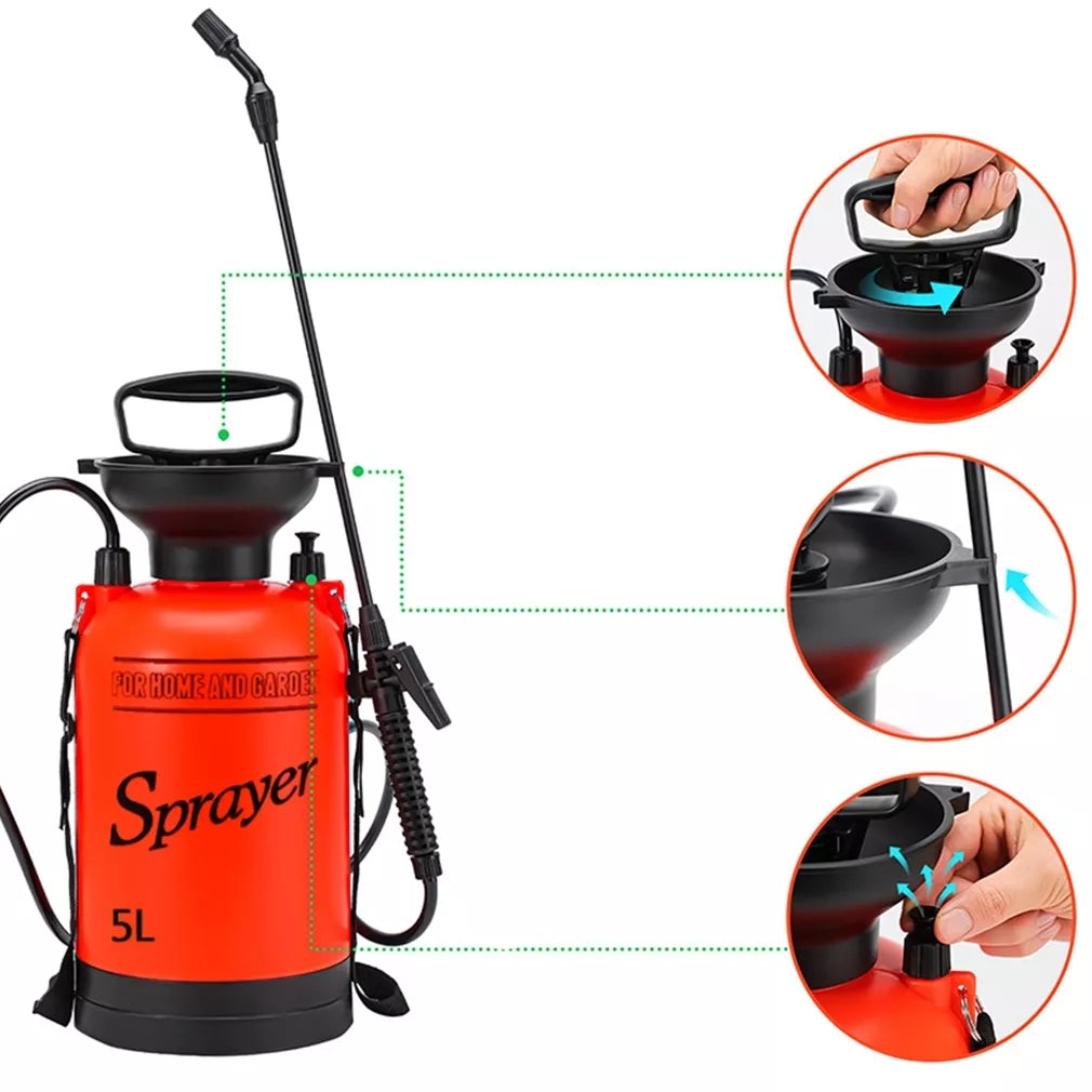 Pulverizator manual de grădină cu presiune, 5 l