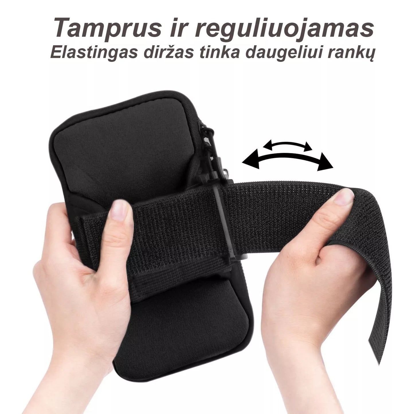 Portofel pentru braț - husă de telefon pentru sport - Roz