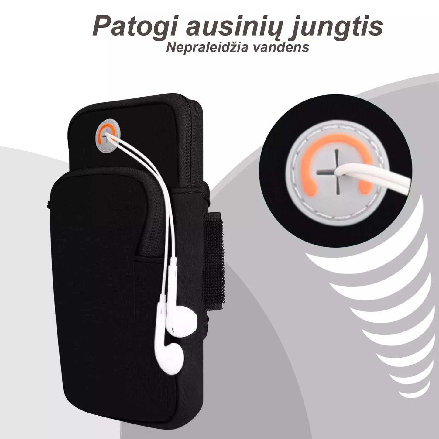 Portofel pentru braț - husă de telefon pentru sport - Roz