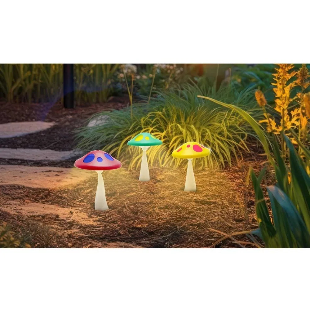 Lampă de grădină cu încărcare solară „Grybukas”