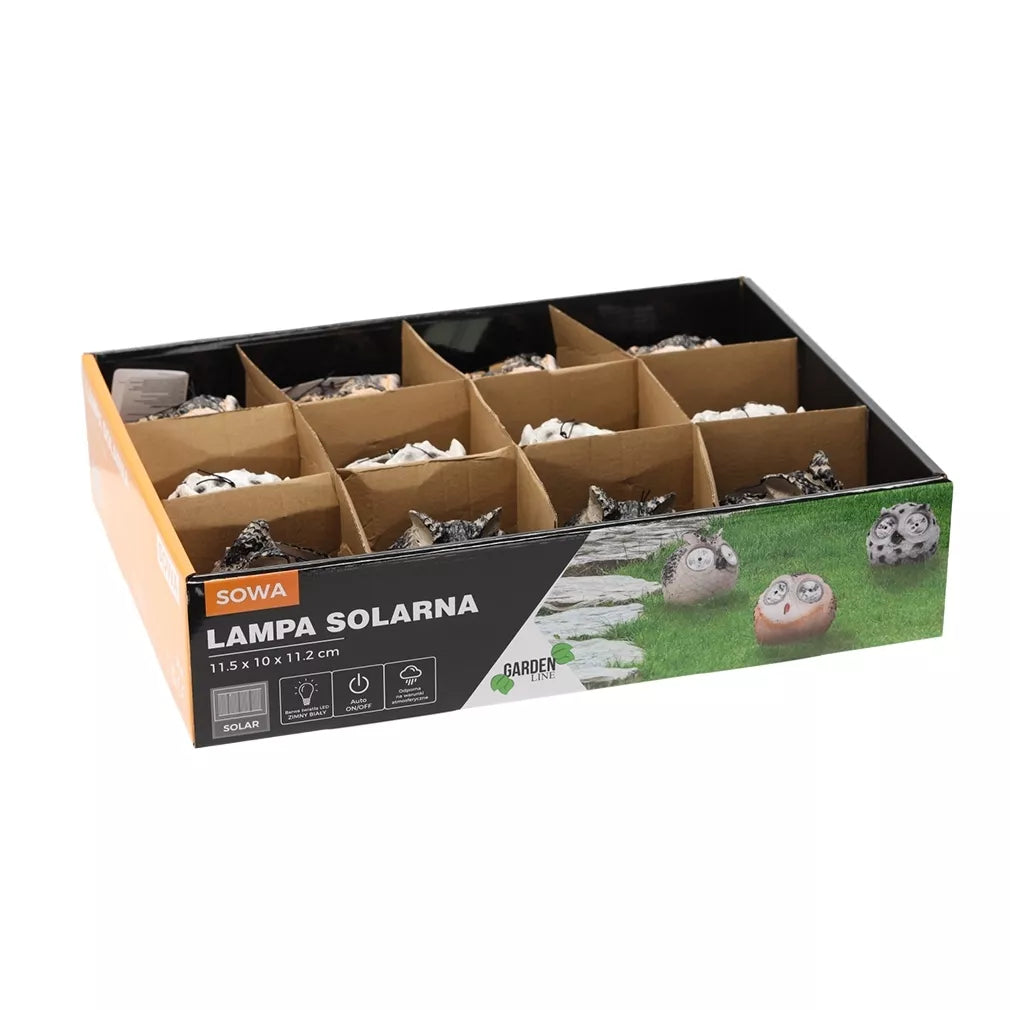 Lampă de grădină cu încărcare solară „Pelėda“
