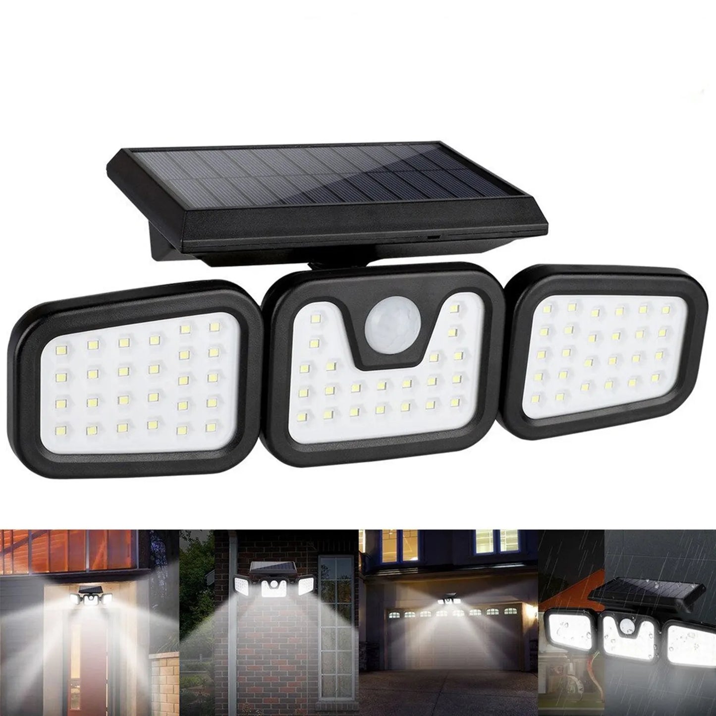 Lampă LED cu senzor de mișcare, reîncărcabilă cu energie solară