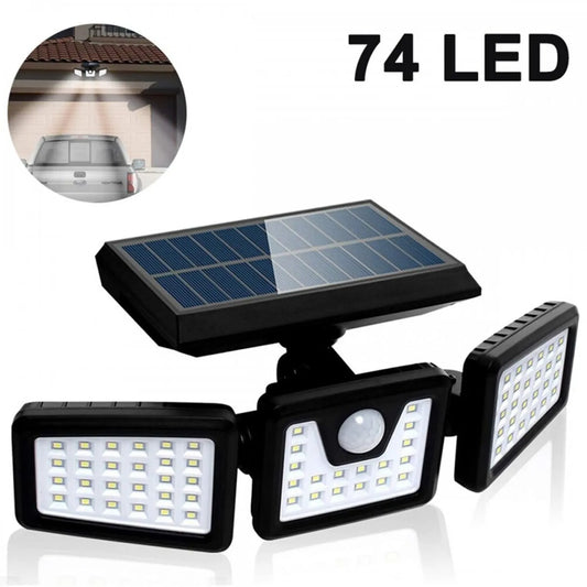 Lampă LED cu senzor de mișcare, reîncărcabilă cu energie solară
