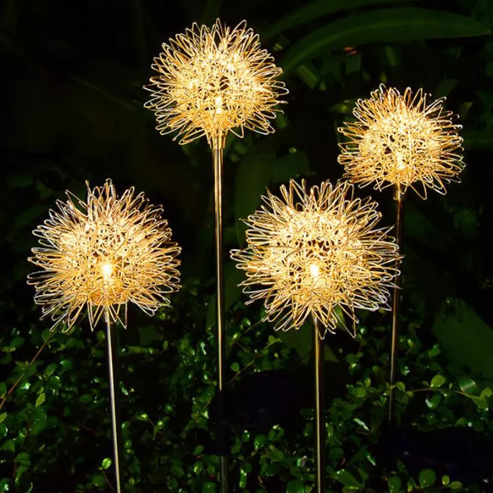Lampă solară „Kiaulpienė” – LED, lumină albă caldă, 68 cm