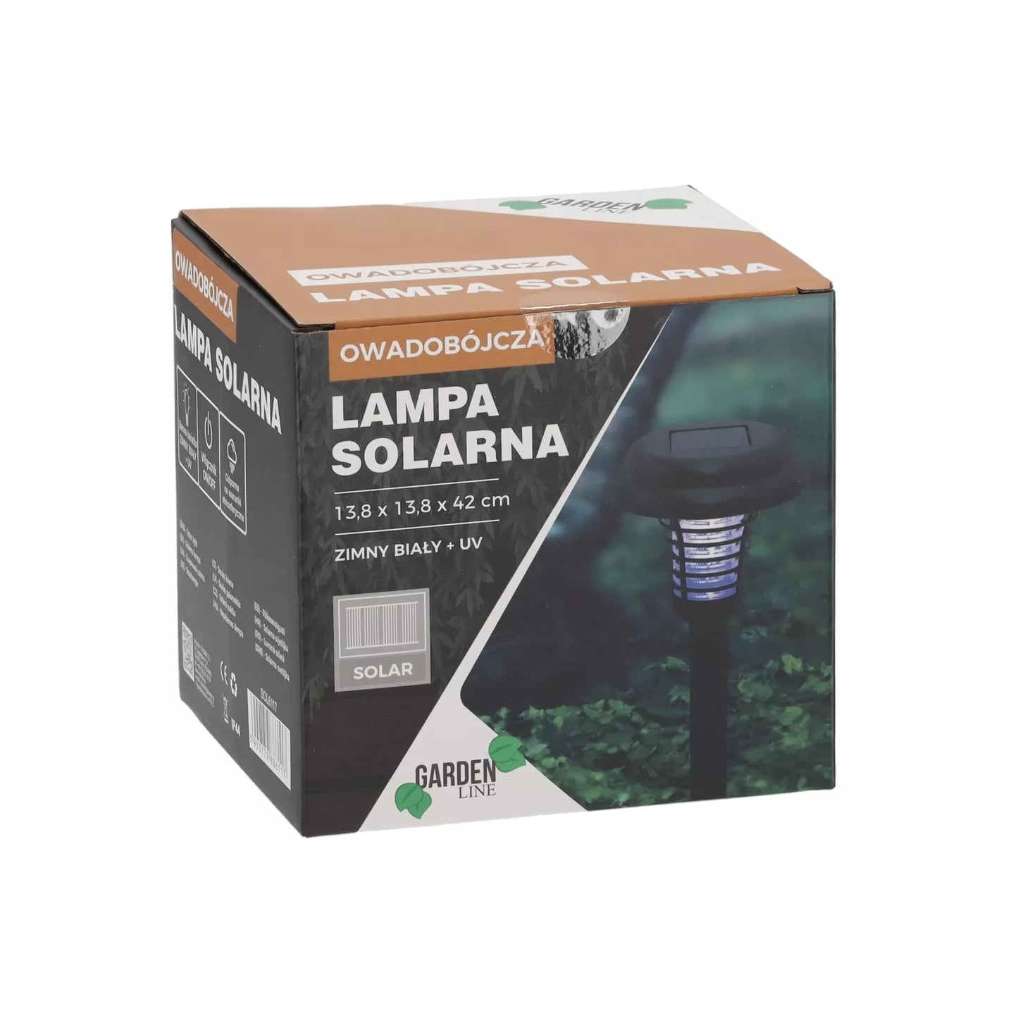 Lampă solară anti-insecte cu funcție UV, 42 cm