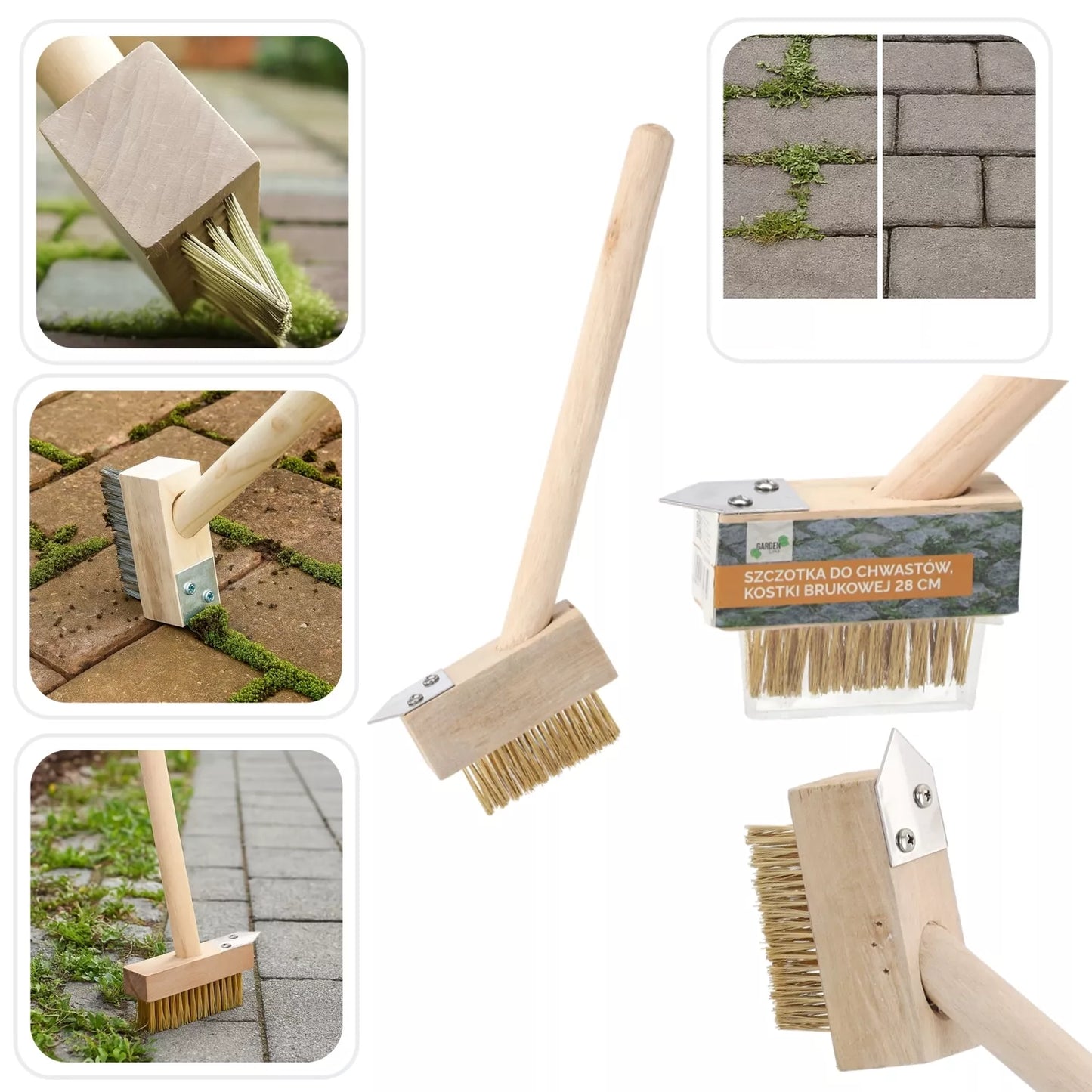 Perie pentru îndepărtarea buruienilor și curățarea rosturilor pavajului, 28 cm