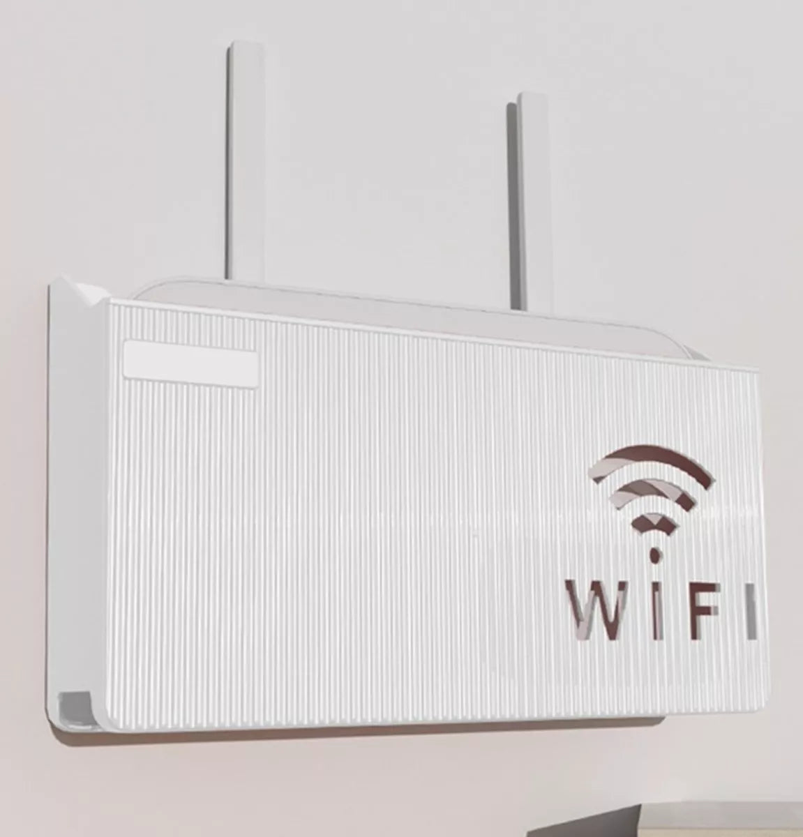 Raft de perete pentru router Wi-Fi (Alb)