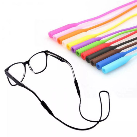 Șnur din silicon pentru ochelari - Negru