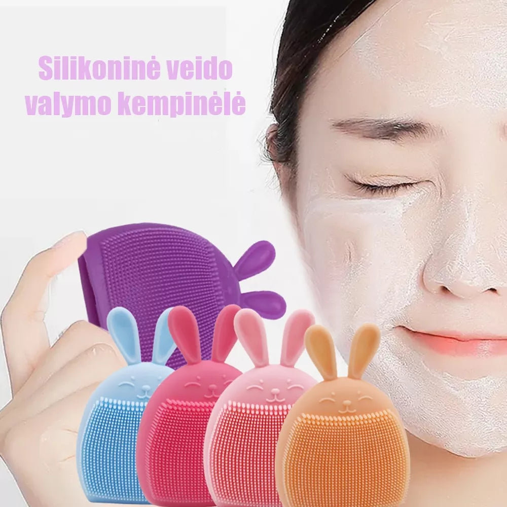 Burete de curățare facială din silicon