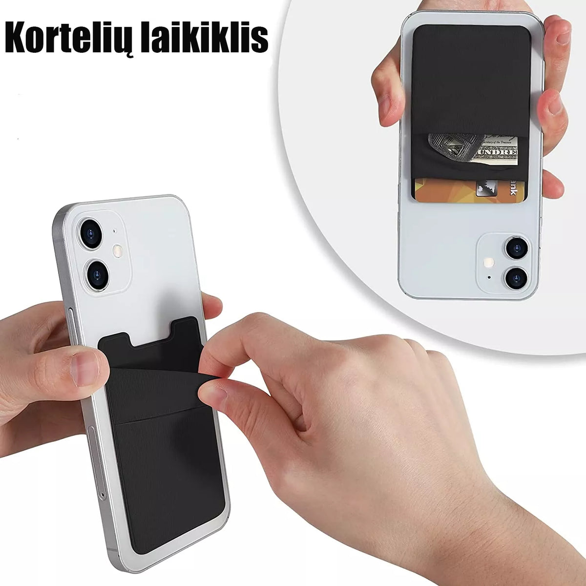 Suport din silicon pentru carduri
