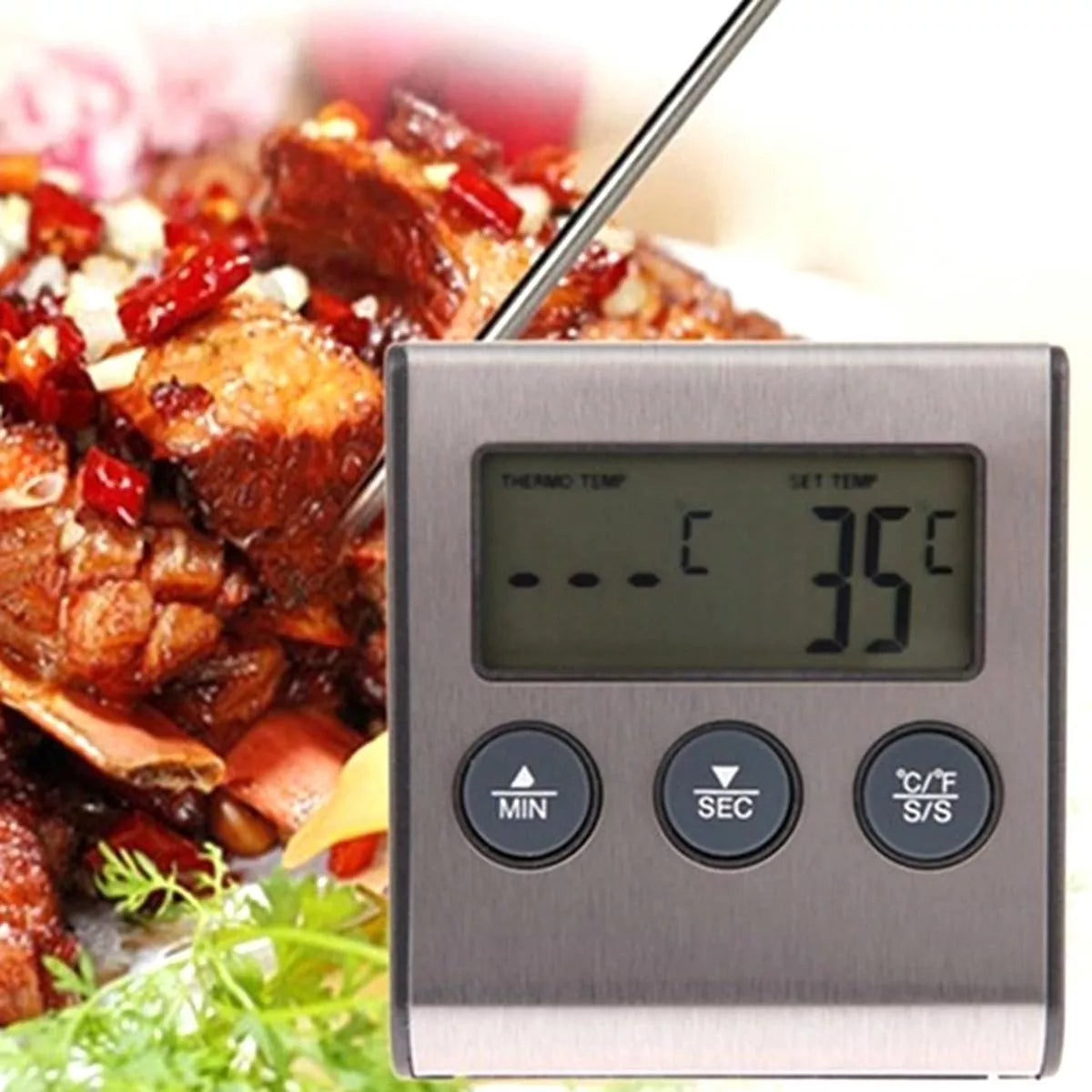 Termometru Digital pentru Bucătărie, Grătar, Alimente