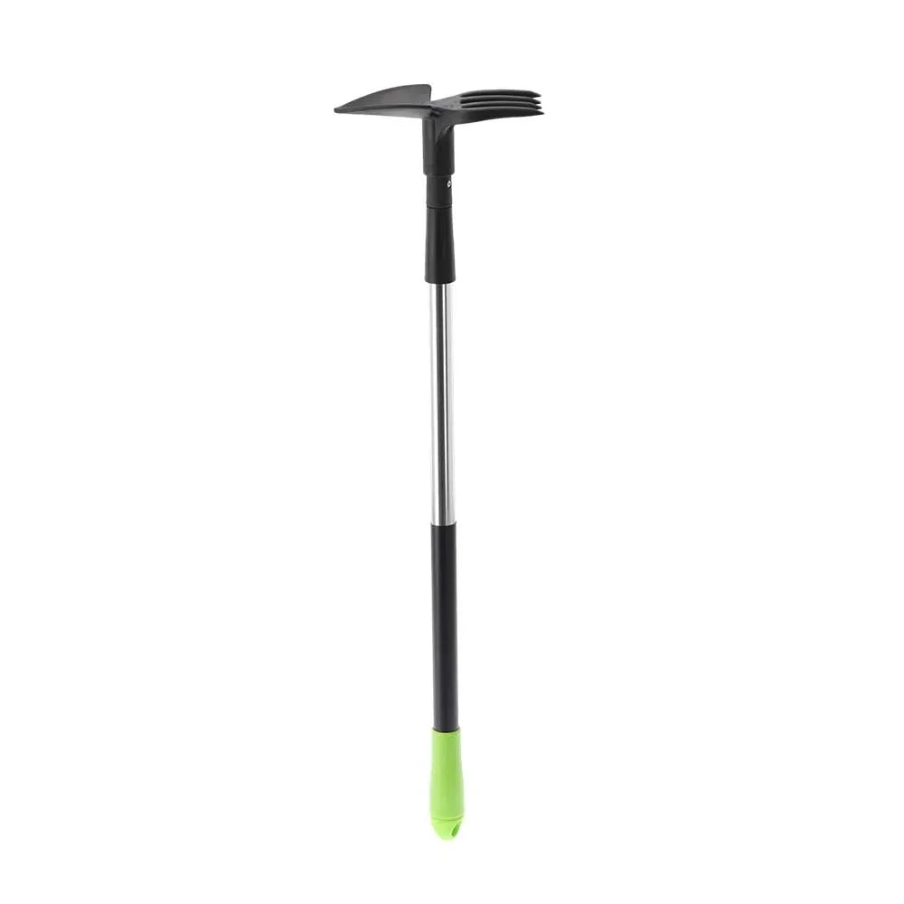 Set de unelte de grădină, 10 piese, cu mâner telescopic
