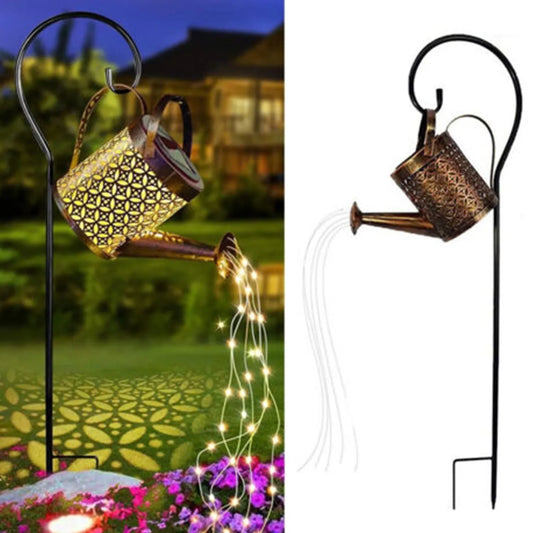 Lampă solară de grădină „Stropitoare” cu ghirlandă LED