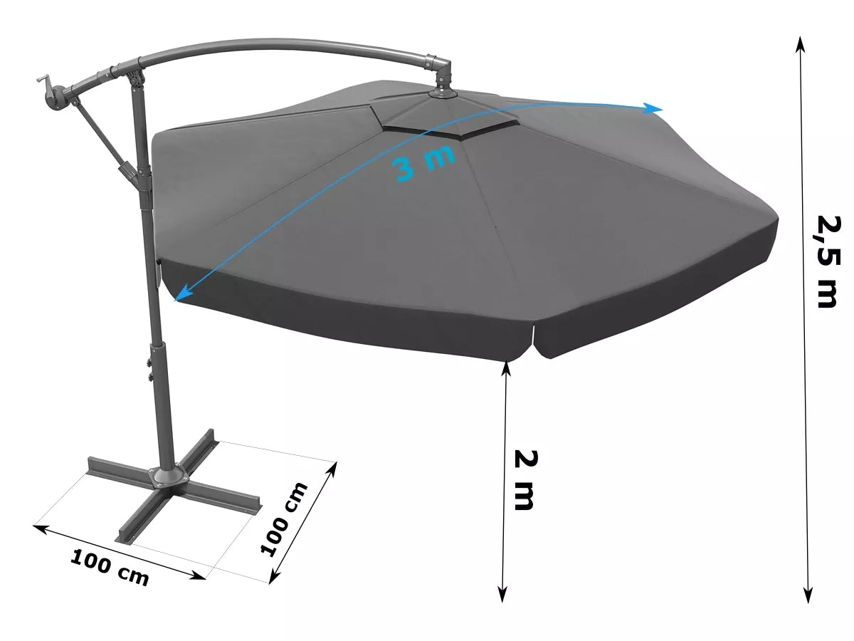Umbrelă de grădină 3m.