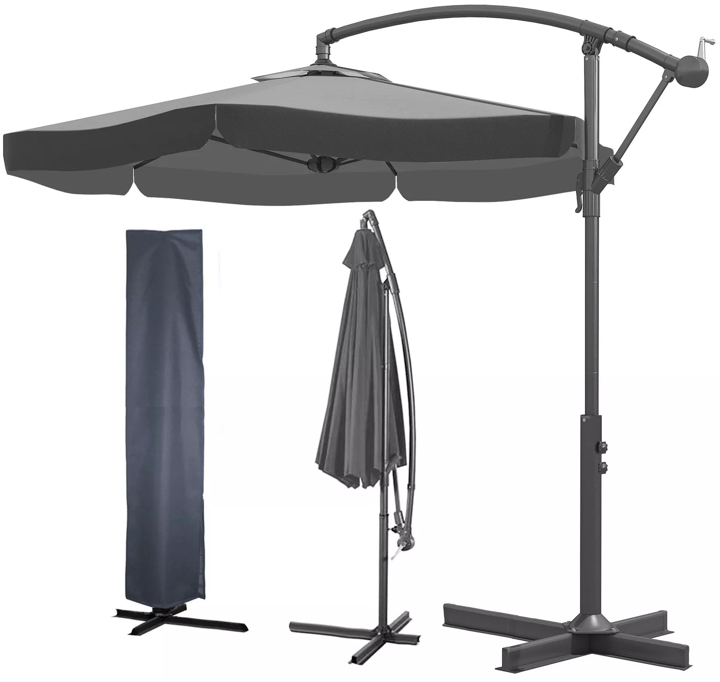 Umbrelă de grădină Gri
