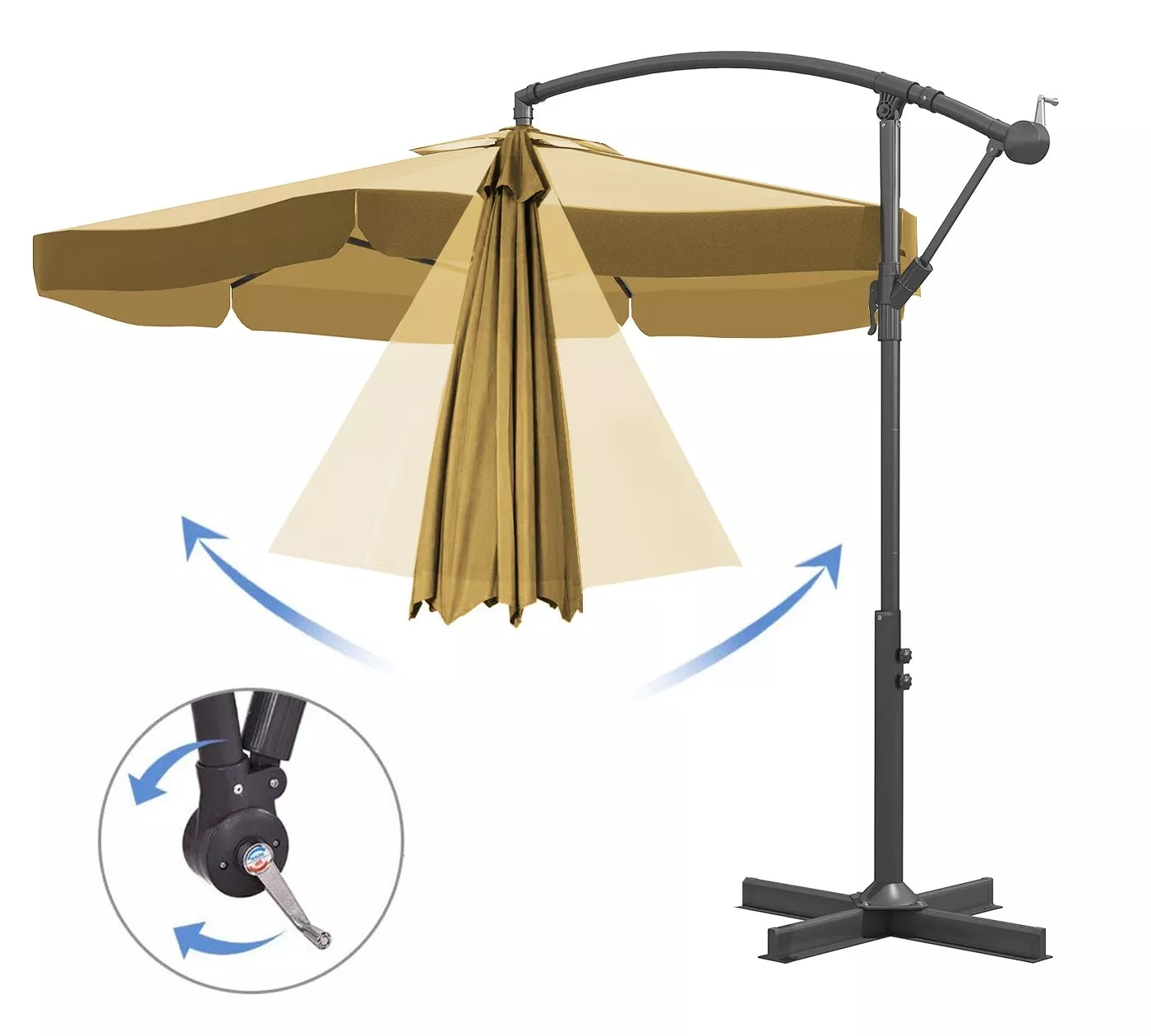 Umbrelă de grădină culoarea nisipului