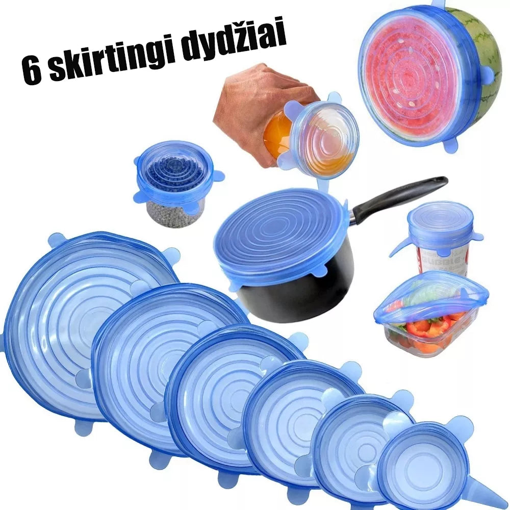 SET DE CAPACE DIN SILICON ELASTIC (6 BUC.)