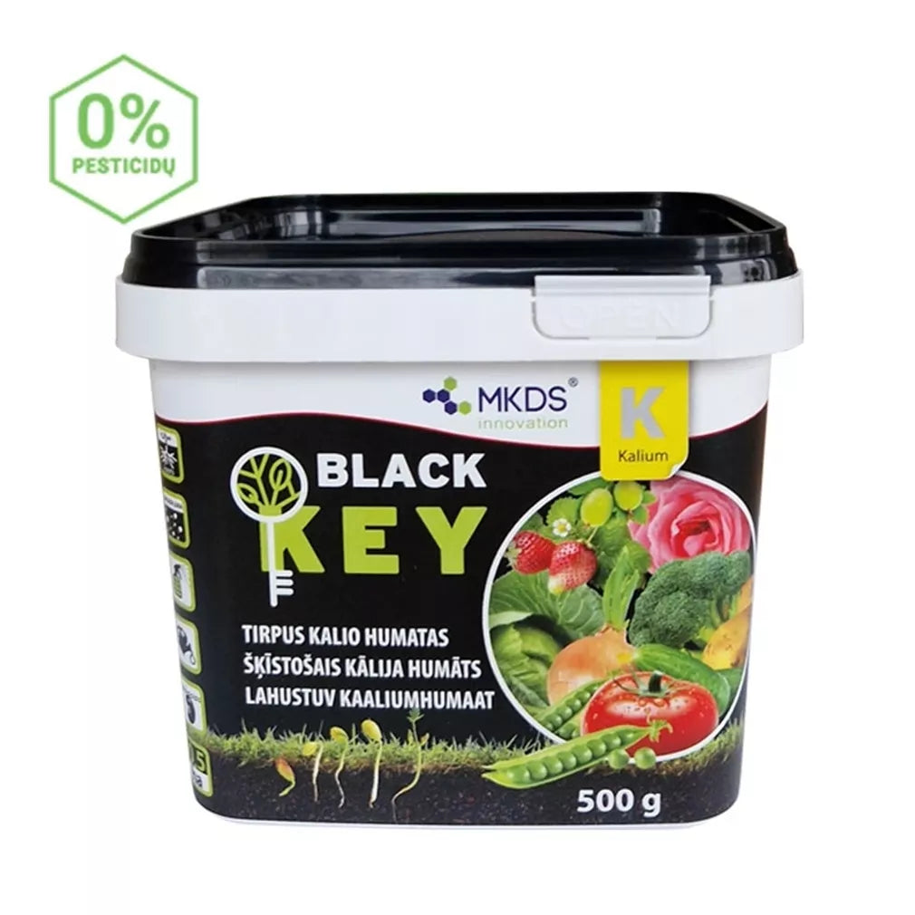 Humate de potasiu solubil BLACK KEY, 500 g