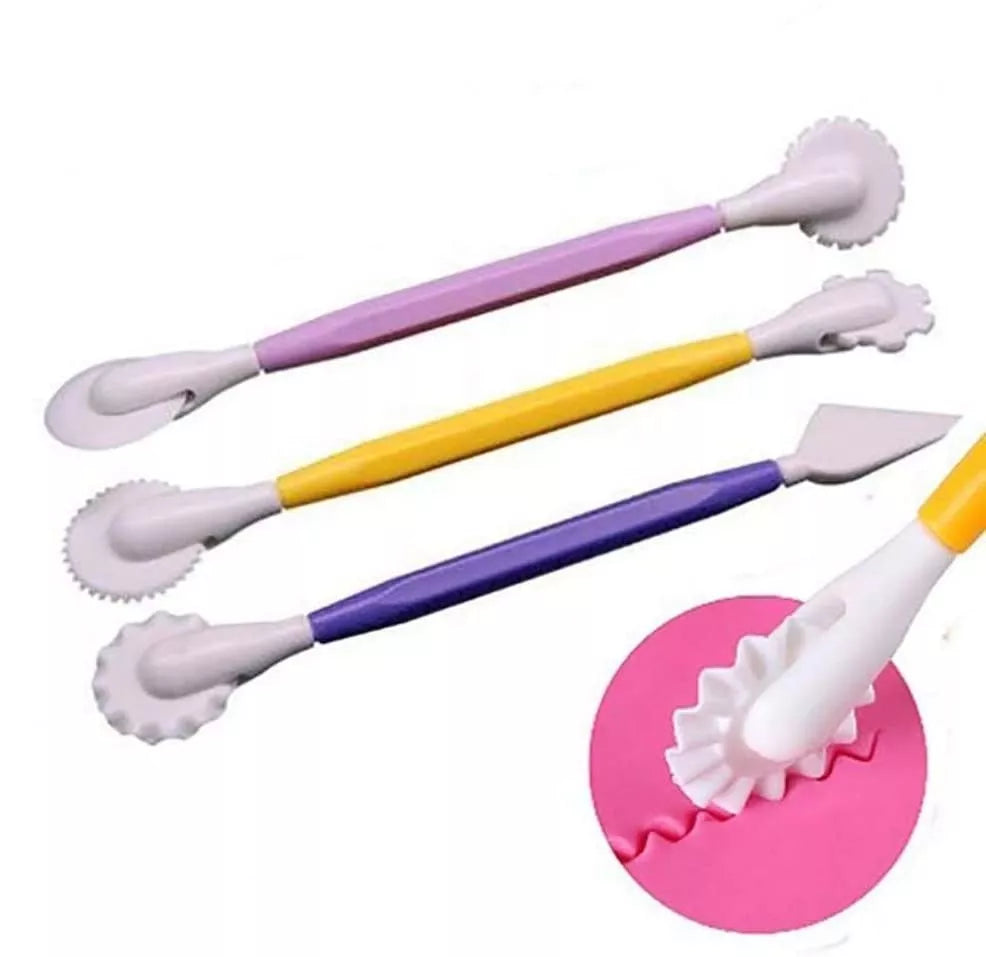Set de unelte pentru decorarea torturilor, 3 buc.